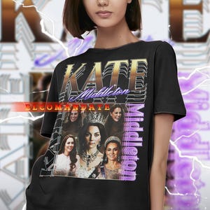 KATE MIDDLETON Vintage Shirt, Elizabeth Mittelalter Tshirt, Kate MIDDLETON Fan Tees, Kate MIDDLETON Retro 90er Jahre Pullover, Kate MIDDLETON Merch