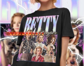 BETTY DRAPER skjorta, Betty Draper vintageskjorta, Betty Draper retro 90-tals t-shirt, Betty Draper tröja, Betty Draper t-shirt, Betty Draper