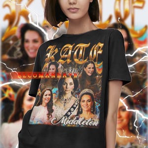 KATE MIDDLETON Vintage Shirt, Kate MIDDLETON Hommage Tshirt, Prinzessin von Wales Tees, Kate MIDDLETON Retro 90er Jahre Pullover, Kate MIDDLETON Merch