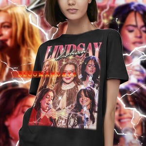 LINDSAY LOHAN Vintage Shirt, Lindsay Lohan Homage Tshirt, Lindsay Lohan Fan Tees, Lindsay Lohan Retro 90s Sweater, Lindsay Lohan Merch Gift