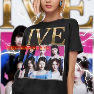 IVE Bootleg Tee, Retro I&#39;ve Sweater, Sweater IVE 90s, IVE 90s Retro, I Am Album, I&#39;ve I&#39;ve Album, Love Dive Album, After Like Retro Tee