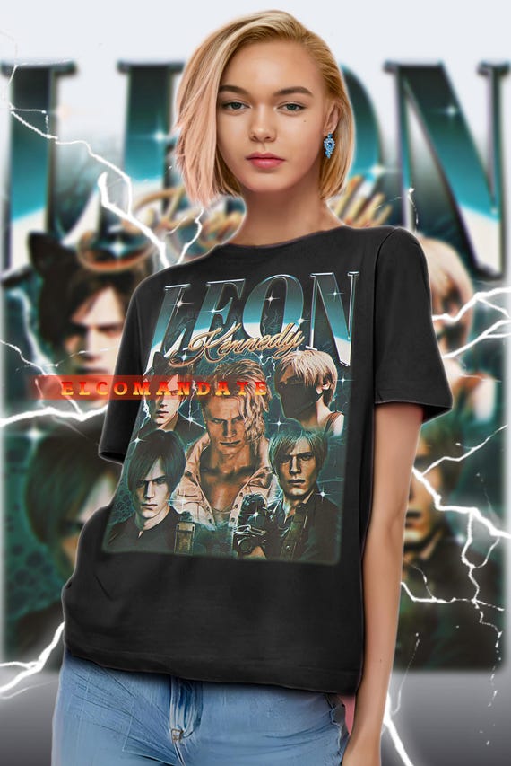 LEON KENNEDY Shirt, Leon Kennedy Vintage Shirt, Leon Kennedy Retro