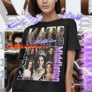 KATE MIDDLETON Vintage Shirt, Kate MIDDLETON Hommage Tshirt, Kate MIDDLETON T-Shirt, Retro 90er Jahre Pullover, Kate MIDDLETON Merch