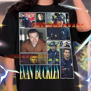 EVAN BUCKLEY Shirt, Evan Buckley Vintage Shirt, Evan Buckley Retro Tshirt, Evan Bootleg Tee, 9-1-1 TV Series Shirt