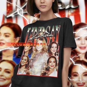 LINDSAY LOHAN, Lindsay Lohan Homage Tshirt, Lindsay Lohan Fan Tees, Lindsay Lohan Retro 90s Sweater, Lindsay Lohan Merch Gift, Vintage Shirt