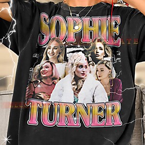SOPHIE TURNER Bootleg Shirt, Sophie Turner Retro Tees, Ice Flame T-Shirt, Noble Presence Longsleeve, Sophie Turner Vintage Sweater