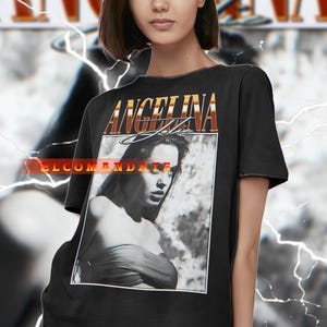 ANGELINA JOLIE Homage Shirt, Angelina Jolie Vintage Tshirt, Angelina Jolie Fan Tees, Angelina Jolie Retro 90s Sweater, Angelina Jolie Merch