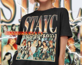 Stayc Teddy Bear T-shirt, Stayc World Tour 2025 Shirt, Stayc