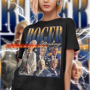 Shirt Roger Sterling, vintage shirt Roger Sterling, retro T-shirt jaren 90 Roger Sterling, T-shirt Roger Sterling Bootleg, trui Roger Sterling