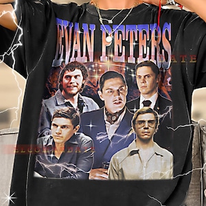 Chemise bootleg EVAN PETERS, t-shirts rétro Evan Peters, t-shirt charmeur sombre, t-shirt à manches longues préféré des fans, pull vintage Peters