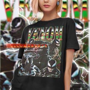 Koszulka Venom Bootleg - Koszulka Venom Vintage, Fan Venom, Venom Retro 90s, Sweter Venom, Koszulka Venom, Venom, Koszulka Antybohaterska