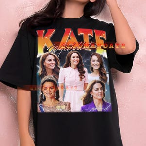 Kate Middleton Tshirt, Kate Middleton Retro, Duchess of Cambridge, Princess of Wales, Royal Family, British Monarchy