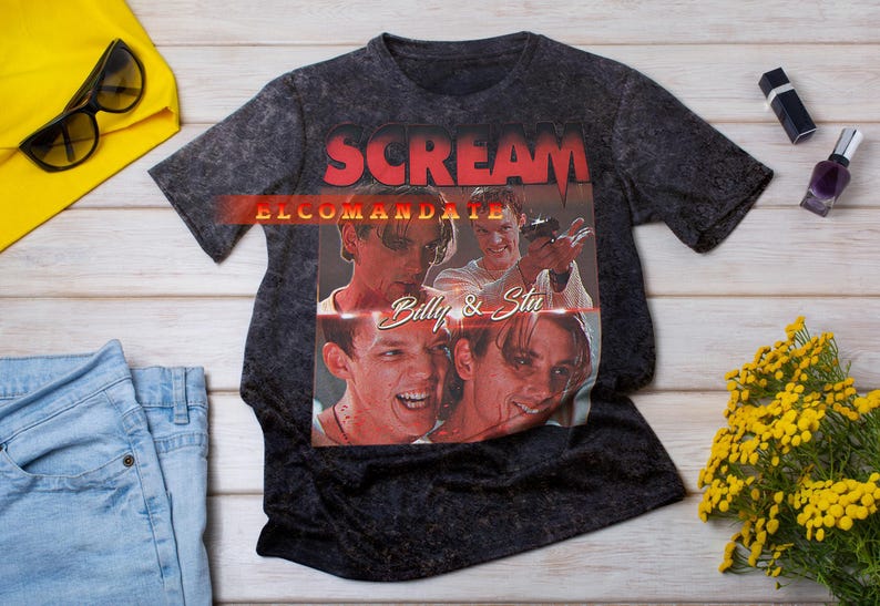SCREAM Shirt, Screme Vintage Shirt, Screme Retro 90er Jahre Tshirt, Screme Bootleg T-Shirt, Screme Pullover, Matteh Lillard T-Shirt, Skeet Urich Shirt Bild 4