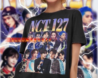 Chemise NCT 127, chemise vintage Nct 127, t-shirt rétro des années 90 Nct 127, t-shirt bootleg Nct 127, pull Nct 127, chemise Johnny Suh, t-shirt Taeyong