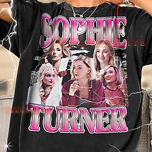 SOPHIE TURNER Bootleg Shirt, Sophie Turner Retro Tees, Regal Edge T-Shirt, Silent Power Longsleeve, Sophie Turner Vintage Sweater