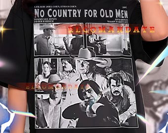 No Country for Old Men Shirt, No Country Retro 90s Tshirt, Vintage Sweater, No Country Bootleg Tees, Javier Bardem, Coen Brothers