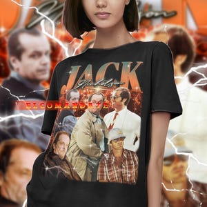 ジャック・ニコルソン ヴィンテージシャツ、ジャック・ニコルソン オマージュTシャツ、ジャック・ニコルソン ファンTシャツ、ジャック・ニコルソン レトロ90年代セーター、ジャック・ニコルソン グッズ