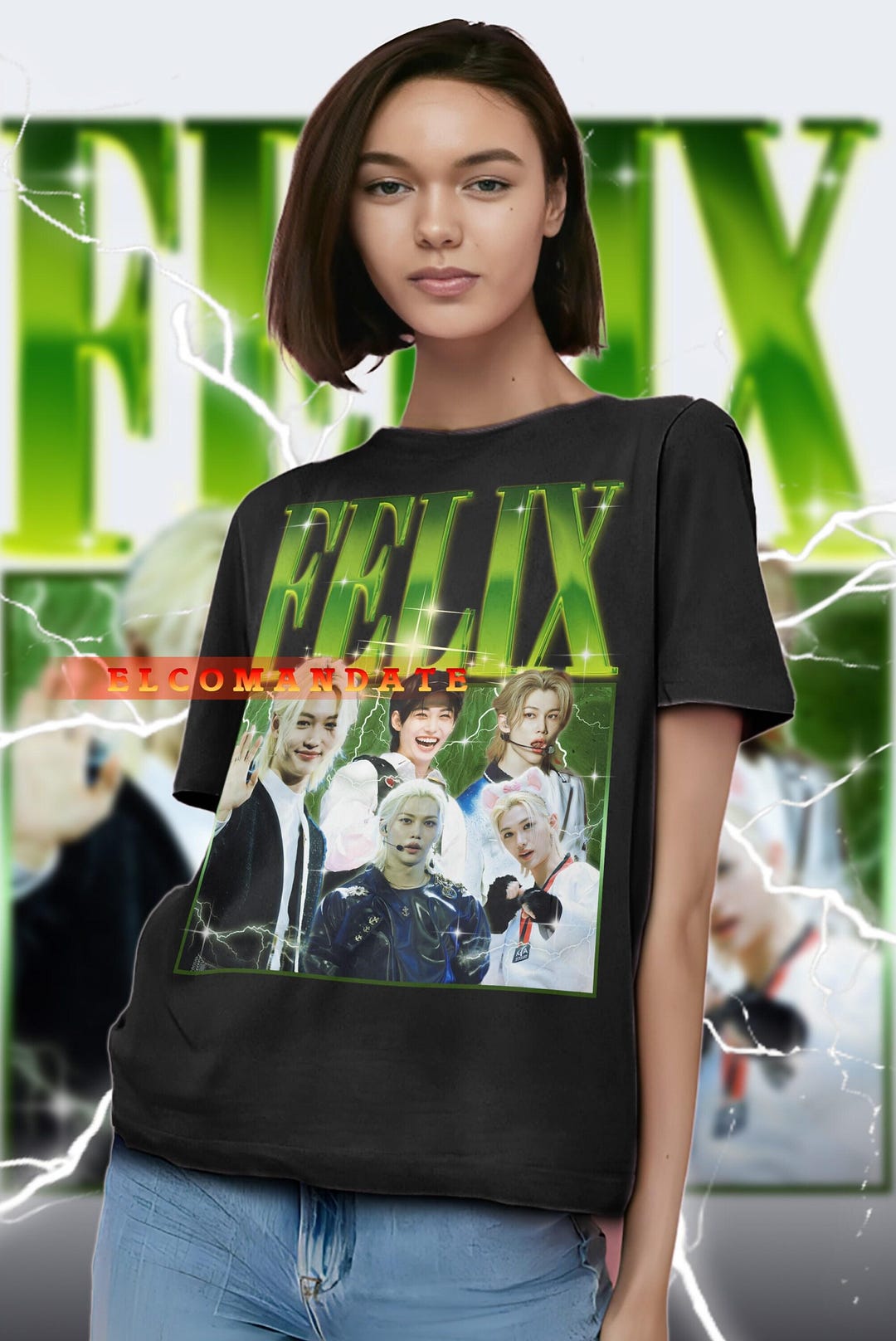 Stray Kids T-shirt, Felix Stray Kids, Kpop Merch, Kpop T-shirt