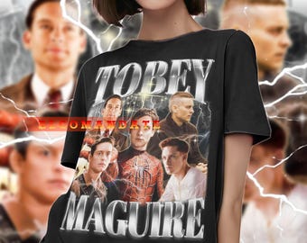 Camisa vintage de Tobey Maguire, camiseta homenaje a Tobey Maguire, camisetas de fan de Tobey Maguire, suéter retro de Tobey Maguire de los 90, regalo de merchandising de Tobey Maguire