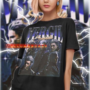 Chemise VERGIL SPARDA, chemise vintage Vergil Sparda, t-shirt rétro des années 90 Vergil Sparda, t-shirt bootleg Vergil Sparda, pull Vergil Sparda