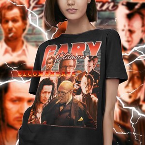 Camiseta vintage del actor GARY OLDMAN, camiseta homenaje a Gary Oldman, camisetas de fan de Gary Oldman, suéter retro de los 90 de Gary Oldman, regalo de merchandising de Gary Oldman