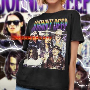 JOHNNY DEPP Shirt, Johnny Depp Vintage Shirt, Johnny Depp Retro 90s Tshirt, Johnny Depp Bootleg Tee, Johnny Depp Sweater