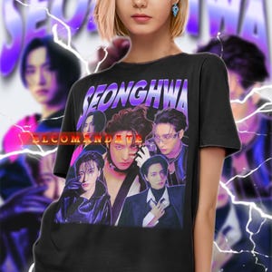 Seonghwa Shirt, Seonghwa Kpop Shirt, ATEEZ 90s Tee, Seonghwa Vintage Sweater, Seonghwa Bootleg 90s Shirt, Seonghwa Retro Sweatshirt