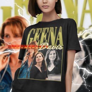 Camisa vintage de GEENA DAVIS, camiseta homenaje a Geena Davis, camisetas de fan de Geena Davis, suéter retro de los 90 de Geena Davis, regalo de merchandising de Geena Davis, Geena