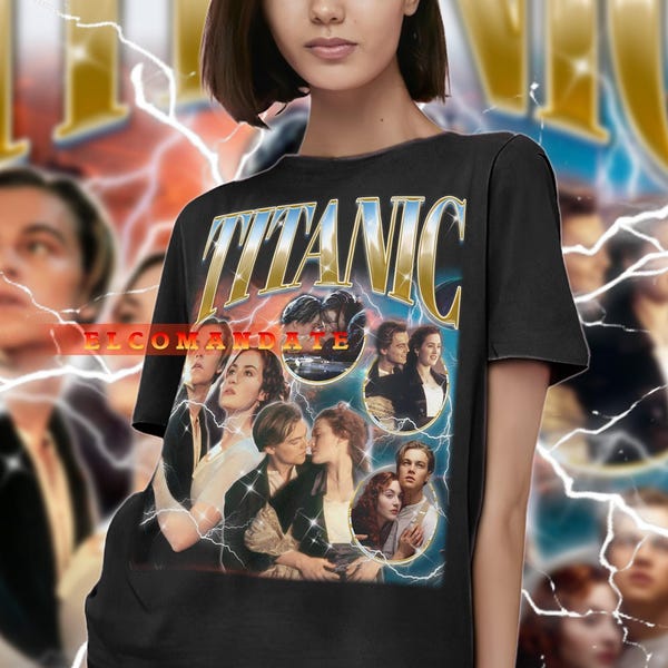 TITANIC FILM Vintage Shirt, Titanic Film Homage Tshirt, Titanic Film Fan Tees, Titanic Film Retro 90s Sweater, Titanic Film Merch Gift