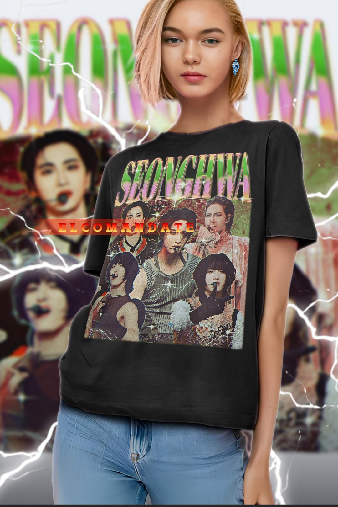 SEONGHWA ATEEZ Shirt, Seonghwa Vintage Shirt, Seonghwa Retro