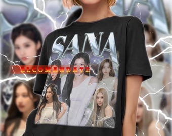 サナ TWICE シャツ、サナ ヴィンテージ ファン T シャツ、湊崎サナ