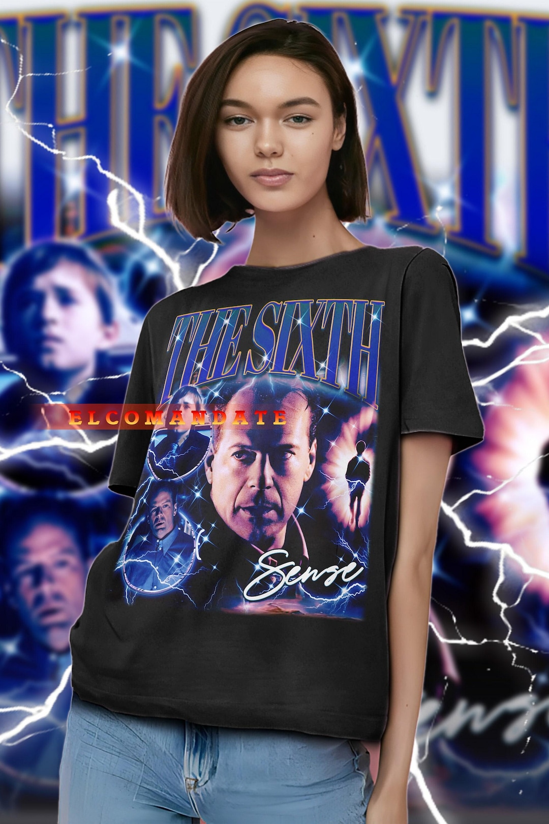 vintage 90s The Sixth Sense tシャツ THE Sixth Sense Film Vintage Shirt, the Sixth Sense Film Homage