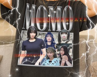 コンフォートカラーシャツ、モモTWICEシャツ、モモTWICEヴィンテージ