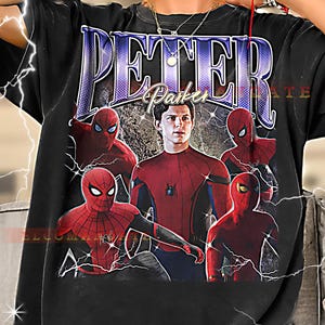 Peter Parker Bootleg Tee, Peter Parker Longsleeve Tee, Peter Parker Retro Tee, Peter Parker Vintage Tee, Peter Parker 90s Tee