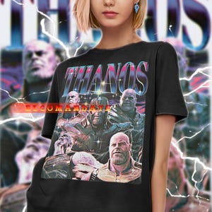 THANOS Shirt, Thanos Vintage Shirt, Thanos Retro 90s Tshirt, Thanos Bootleg Tee, Thanos Sweater, Villain, Infinity Gauntlet