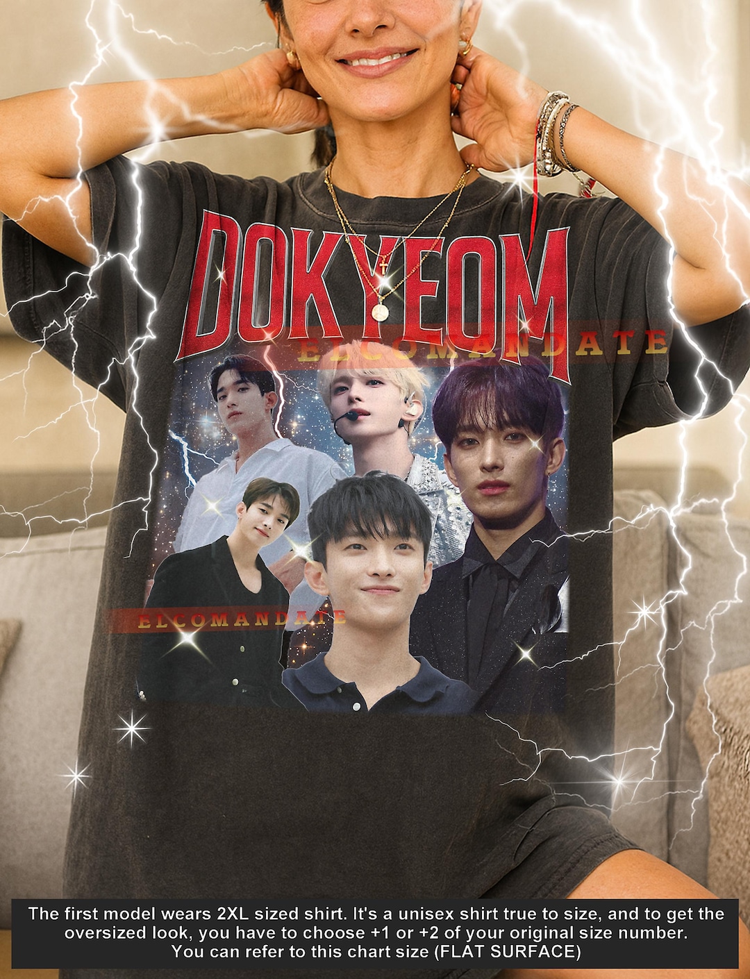ヴィンテージ ドギョム SEVENTEEN Tシャツ、レトロ 90年代 ブートレグ