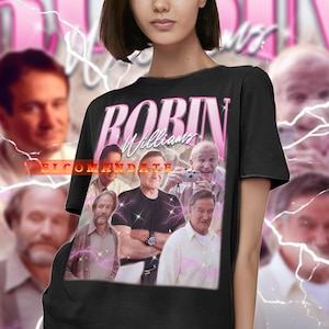 ROBIN WILLIAMS Vintage Shirt, Robin Williams Homage Tshirt, Robin Williams Fan Tees, Robin Williams Retro 90s Sweater, Robin Williams Merch