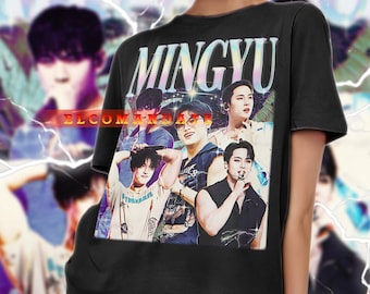 MINGYU SEVENTEEN シャツ - ミンギュセブンティーン レトロTシャツ