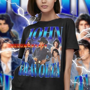 JOHN TRAVOLTA Vintage Shirt, John Travolta Homage Tshirt, John Travolta Fan Tees, John Travolta Retro 90s Sweater, John Travolta Merch Gift