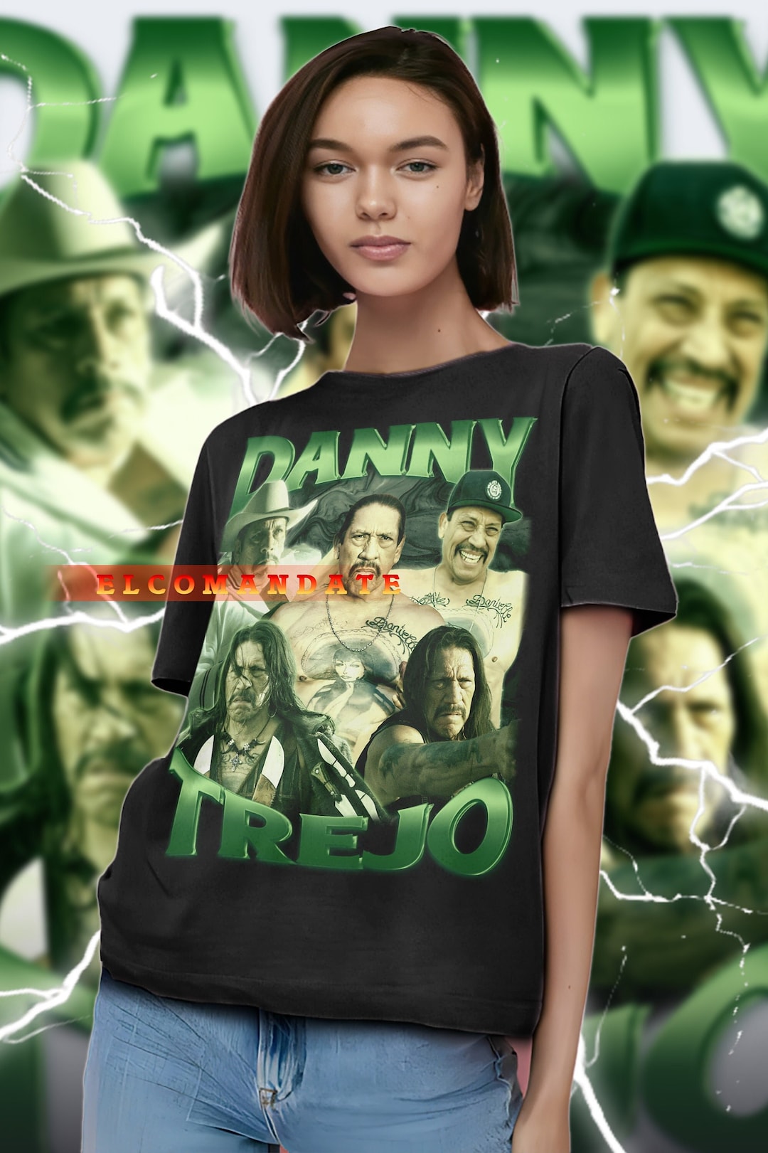 DANNY TREJO Vintage Shirt, Danny Trejo Homage Tshirt, Danny Trejo Fan
