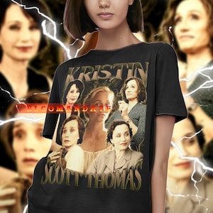KRISTIN SCOTT THOMAS Vintage Shirt, Kristin Thomas Homage Tshirt, Kristin Thomas Fan Tees, Kristin Thomas Retro 90s, Kristin Thomas Gift