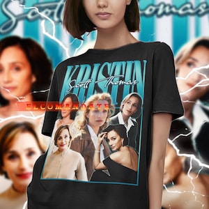KRISTIN SCOTT THOMAS Vintage Shirt, Kristin Thomas Homage Tshirt, Kristin Thomas Fan Tees, Kristin Thomas Retro 90s, Kristin Thomas Gift