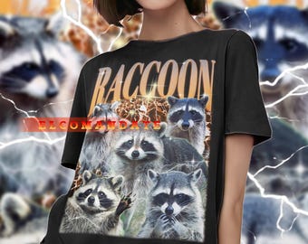Raccoon, Animal Raccoon, CUTE RACCOON Vintage Shirt, Raccoon Homage Tshirt, Raccoon Fan Tees, Raccoon Retro 90s Sweater, Raccoon Merch Gift