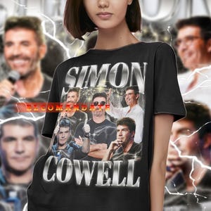 SIMON COWELL Vintage Shirt, Simon Cowell Homage Tshirt, Simon Cowell Fan Tees, Simon Cowell Retro 90s Sweater, Simon Cowell Merch Gift