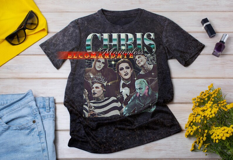 CHRIS MOTIONLESS Shirt, Chris Motionless Vintage Shirt, Chris Motionless Retro 90s Tshirt, Chris Motionless Bootleg Tee image 4
