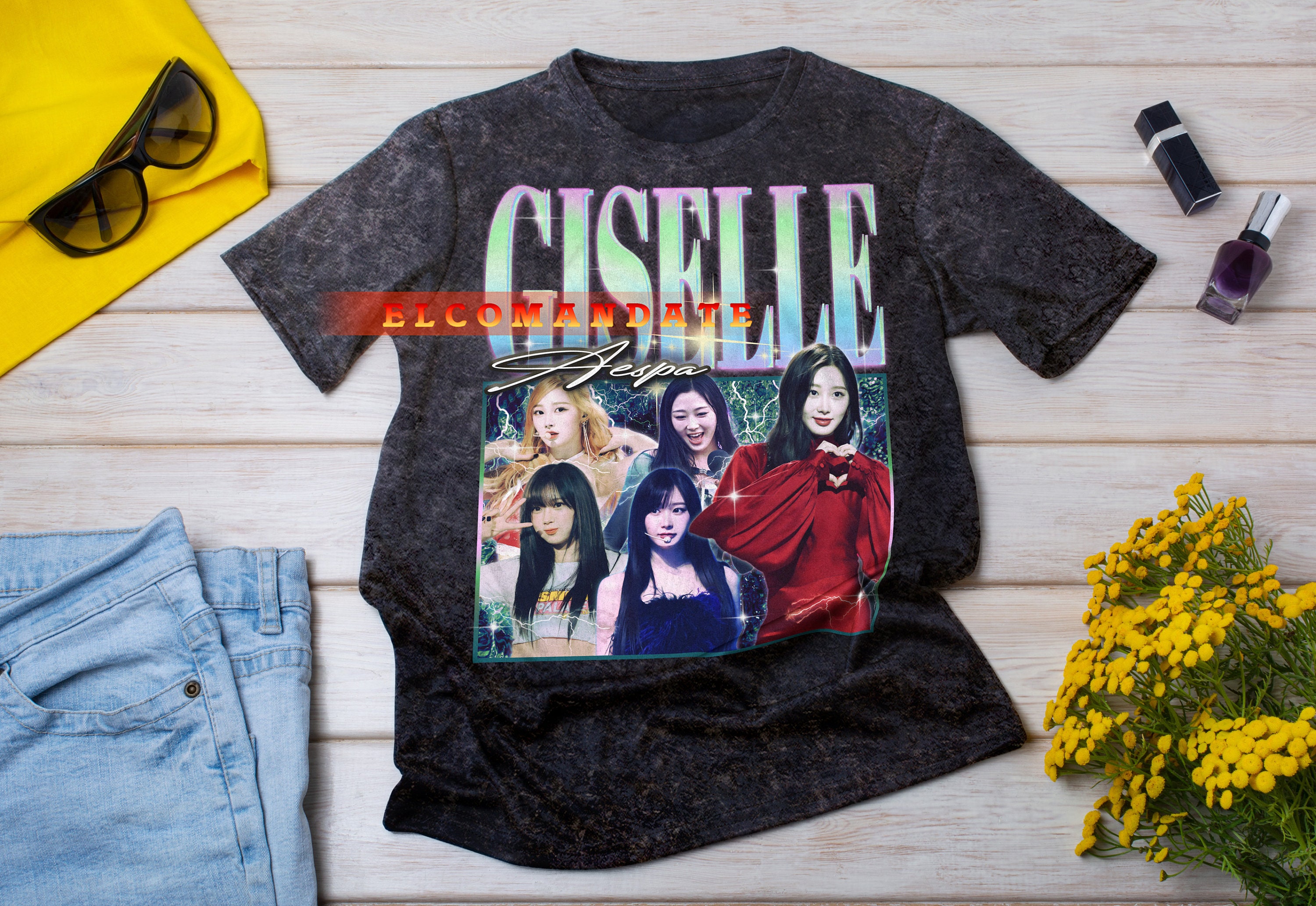 ジゼル Aespa Kpop シャツ、Aespa グッズ、ジゼル グッズ、Kpop T