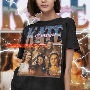 KATE MIDDLETON Vintage Shirt, Elizabeth Mittelalter Tshirt, Kate MIDDLETON Fan Tees, Kate MIDDLETON Retro 90er Jahre Pullover, Kate MIDDLETON Merch