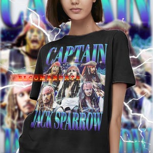 Captain Jack Sparrow Shirt, Johnny Depp Shirt, Pirate Adventure Tee, Jack Sparrow Tshirt, Pirate Movie, Black Pearl Shirt