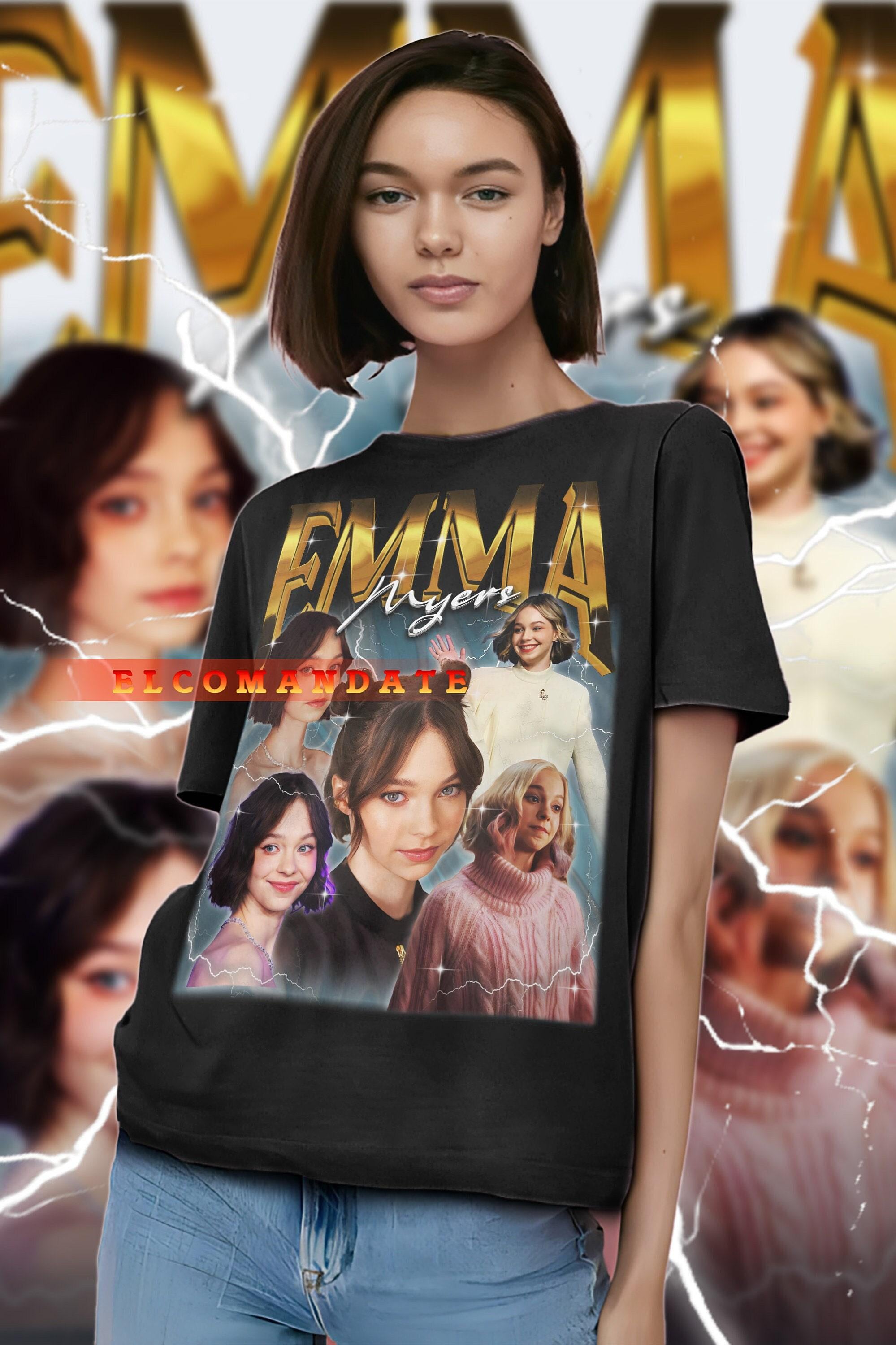 thevirgins Tシャツ エマちゃんコラボ 手洗いOK・綿100％・HAPPY FACEコラボ】エマちゃんT