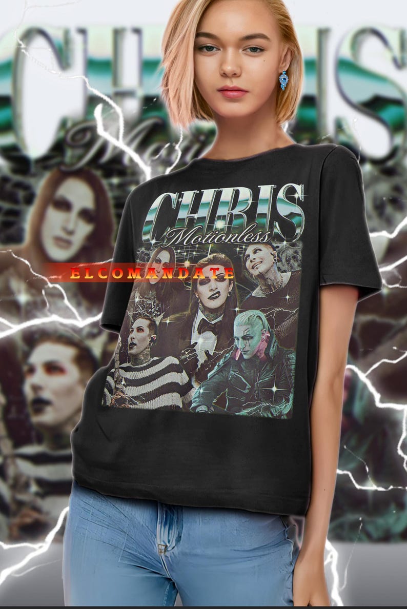 CHRIS MOTIONLESS Shirt, Chris Motionless Vintage Shirt, Chris Motionless Retro 90s Tshirt, Chris Motionless Bootleg Tee